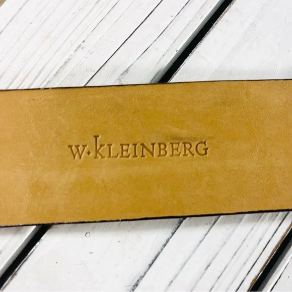 SOLD W. Kleinberg Women’s Python Belt w/ Covered Buckle | Size L - Picture 11 of 13